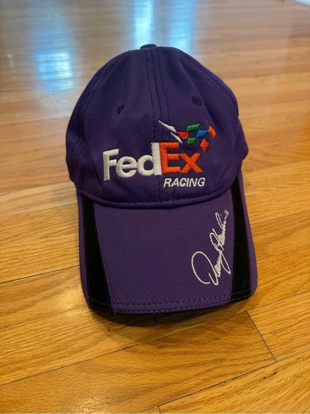 FedEx Racing Purple Racing Cap with FedEx Logo - Picture 3 of 4